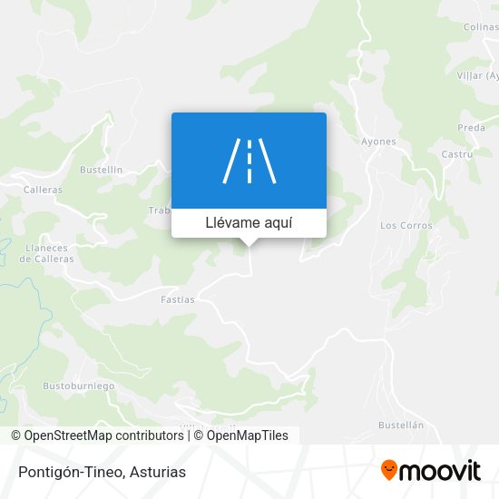 Mapa Pontigón-Tineo