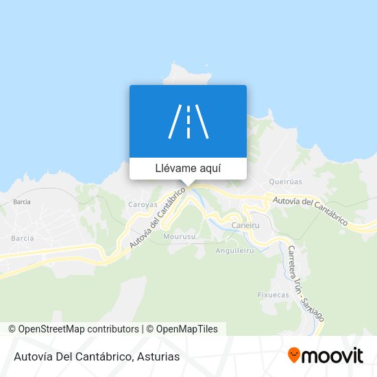 Mapa Autovía Del Cantábrico