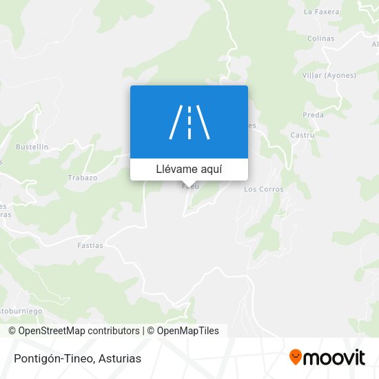 Mapa Pontigón-Tineo