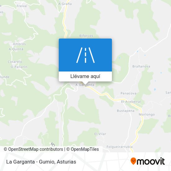 Mapa La Garganta - Gumio