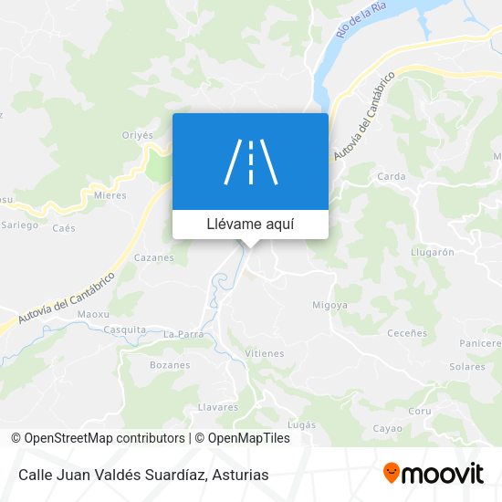 Mapa Calle Juan Valdés Suardíaz