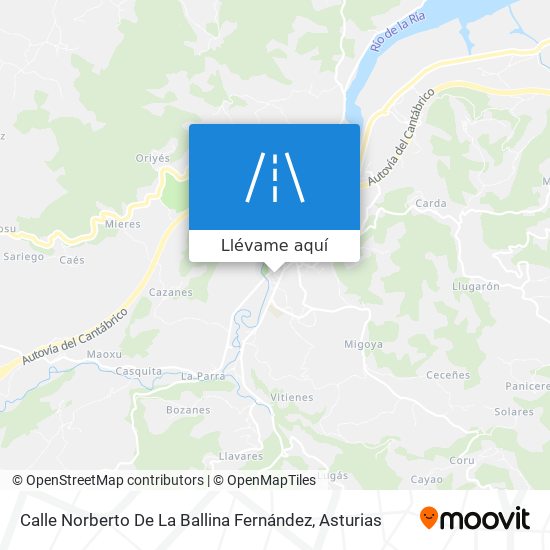 Mapa Calle Norberto De La Ballina Fernández
