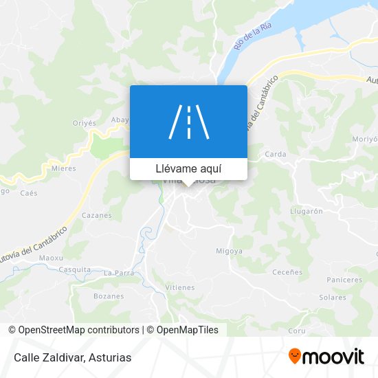 Mapa Calle Zaldivar