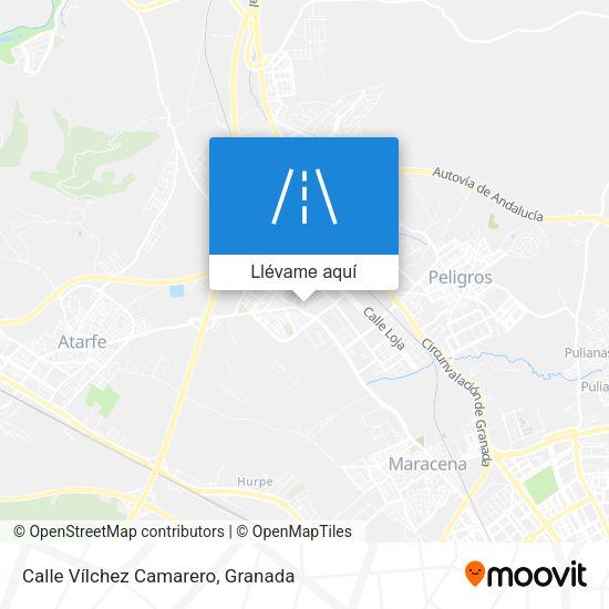 Mapa Calle Vílchez Camarero