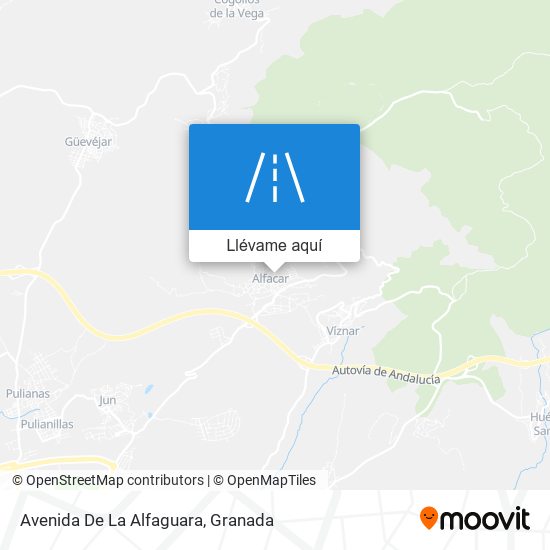 Mapa Avenida De La Alfaguara