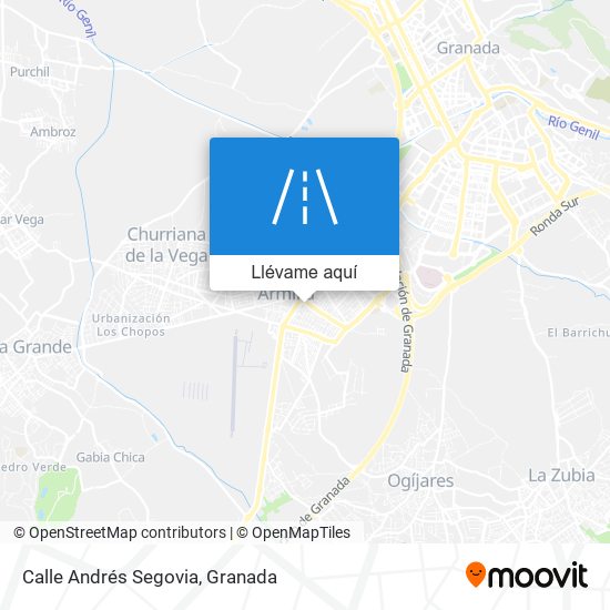 Mapa Calle Andrés Segovia