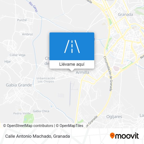 Mapa Calle Antonio Machado