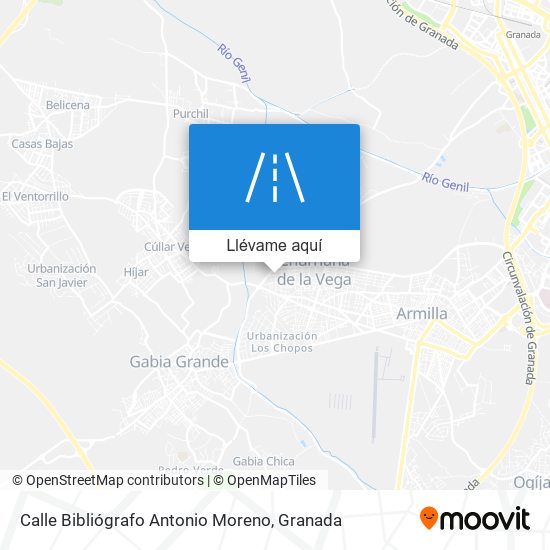Mapa Calle Bibliógrafo Antonio Moreno