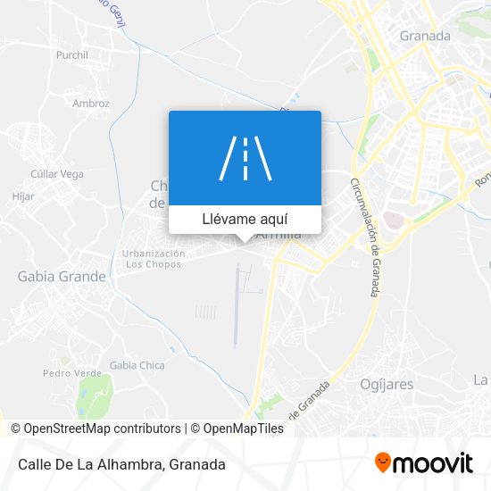 Mapa Calle De La Alhambra