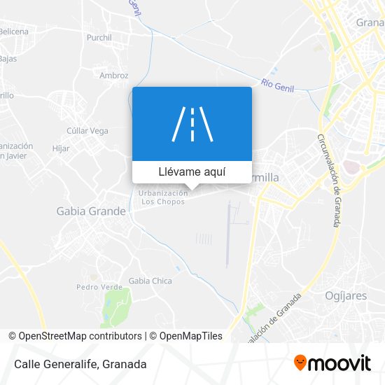 Mapa Calle Generalife