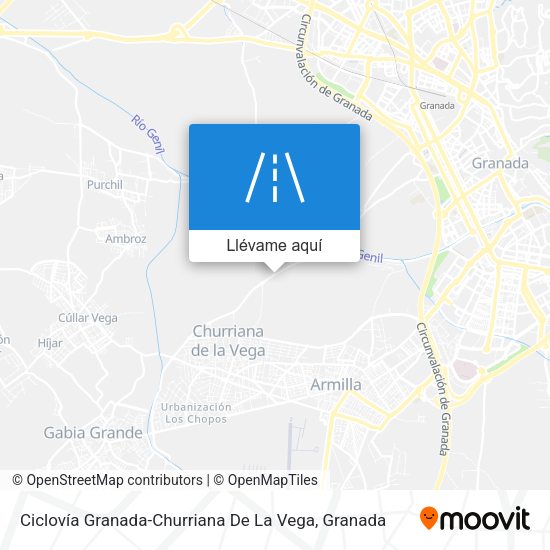 Mapa Ciclovía Granada-Churriana De La Vega