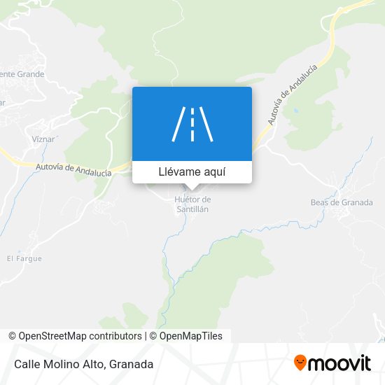 Mapa Calle Molino Alto