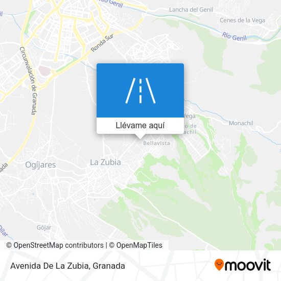 Mapa Avenida De La Zubia