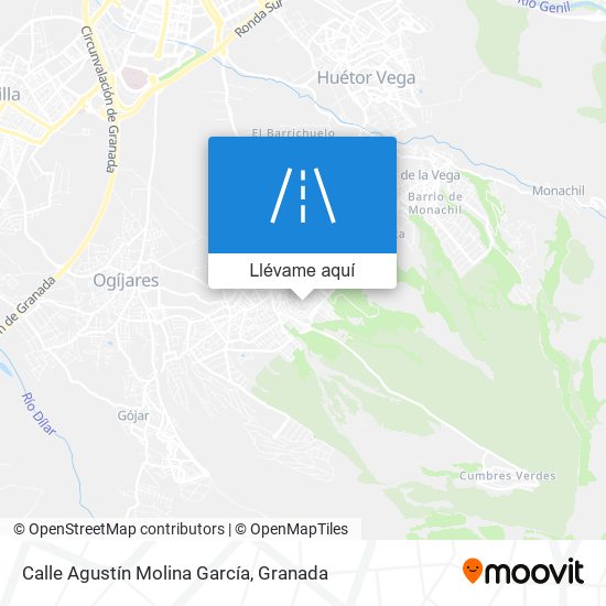 Mapa Calle Agustín Molina García