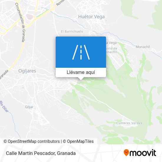Mapa Calle Martín Pescador