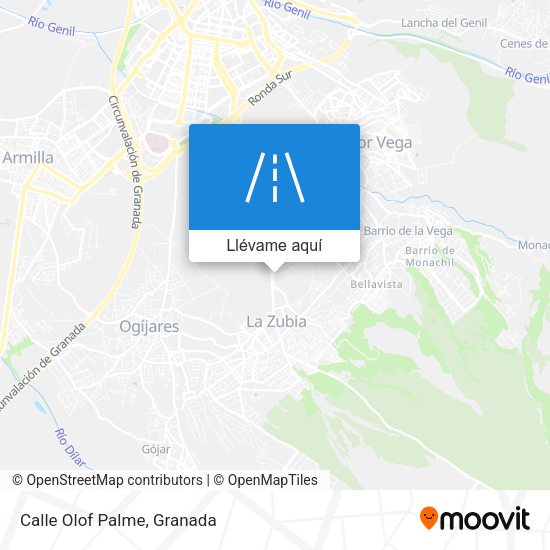 Mapa Calle Olof Palme