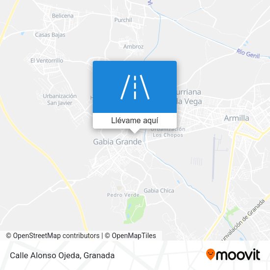 Mapa Calle Alonso Ojeda
