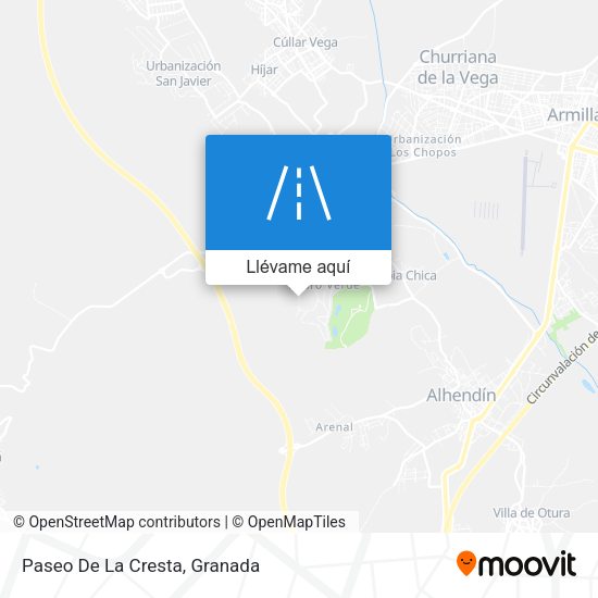 Mapa Paseo De La Cresta