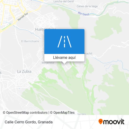 Mapa Calle Cerro Gordo