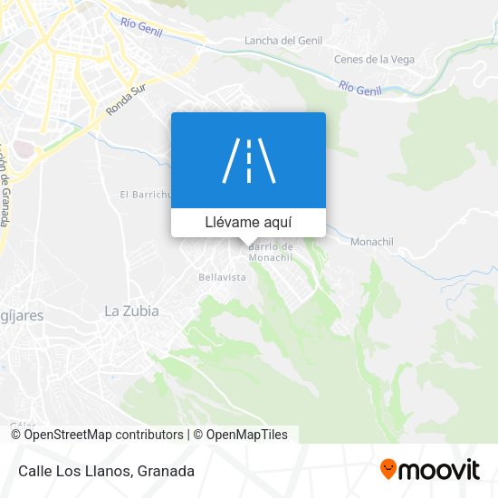 Mapa Calle Los Llanos