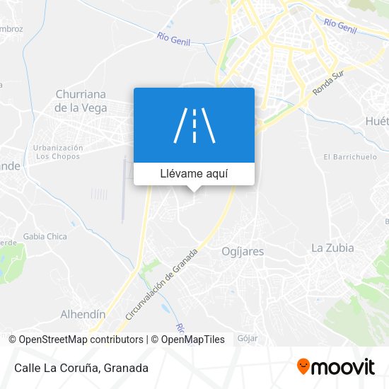 Mapa Calle La Coruña