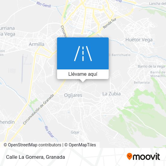 Mapa Calle La Gomera