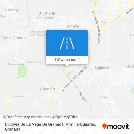 Mapa Ciclovía De La Vega De Granada: Armilla-Ogíjares