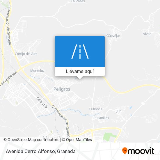 Mapa Avenida Cerro Alfonso