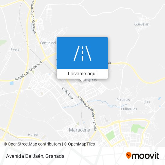 Mapa Avenida De Jaén