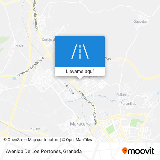 Mapa Avenida De Los Portones