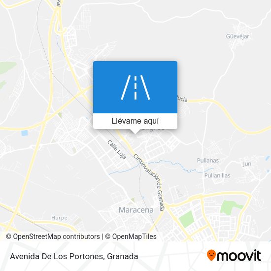 Mapa Avenida De Los Portones