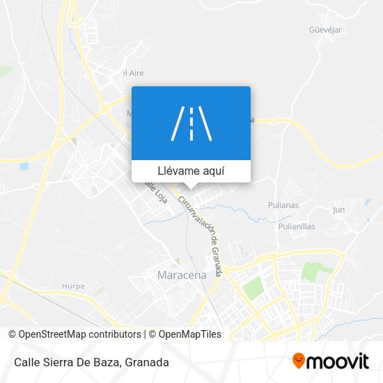 Mapa Calle Sierra De Baza
