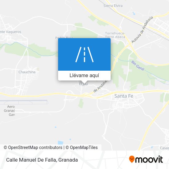 Mapa Calle Manuel De Falla