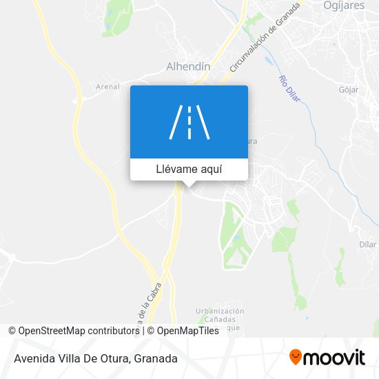 Mapa Avenida Villa De Otura