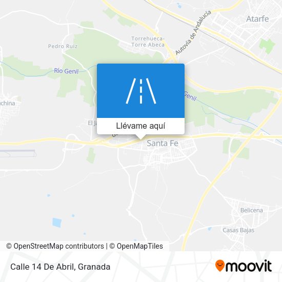 Mapa Calle 14 De Abril