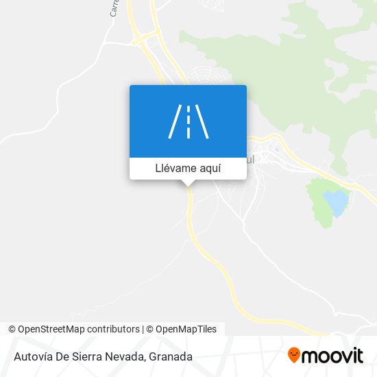 Mapa Autovía De Sierra Nevada
