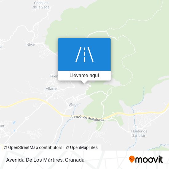 Mapa Avenida De Los Mártires
