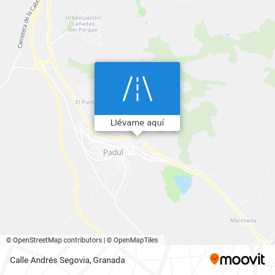 Mapa Calle Andrés Segovia