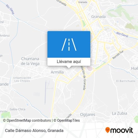 Mapa Calle Dámaso Alonso