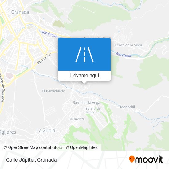 Mapa Calle Júpiter