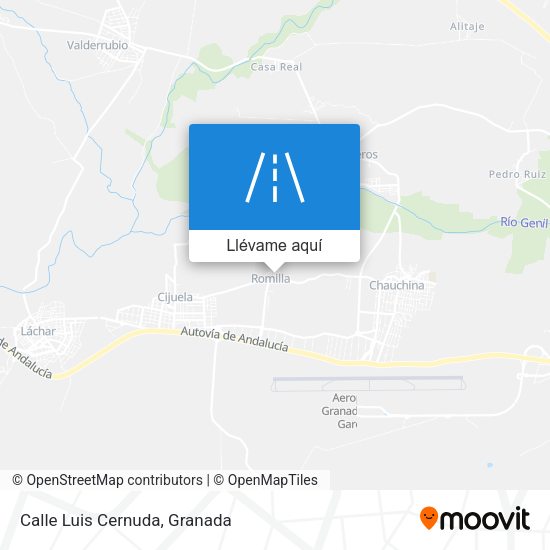 Mapa Calle Luis Cernuda