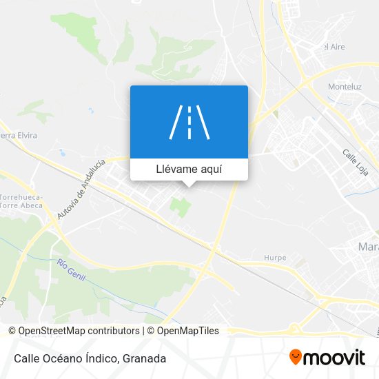 Mapa Calle Océano Índico