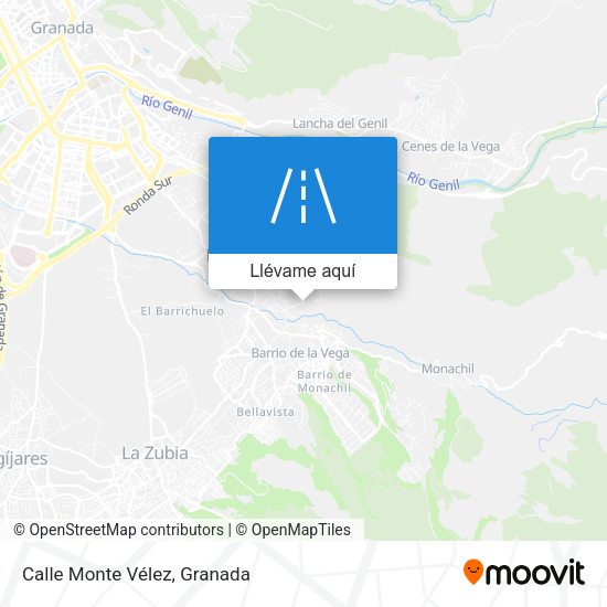 Mapa Calle Monte Vélez