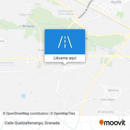 Mapa Calle Quetzaltenango