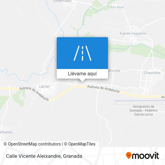 Mapa Calle Vicente Aleixandre