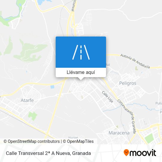 Mapa Calle Transversal 2ª A Nueva