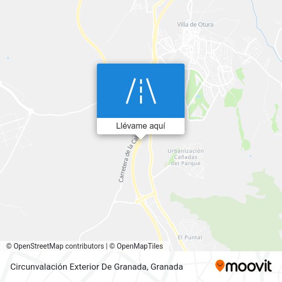 Mapa Circunvalación Exterior De Granada
