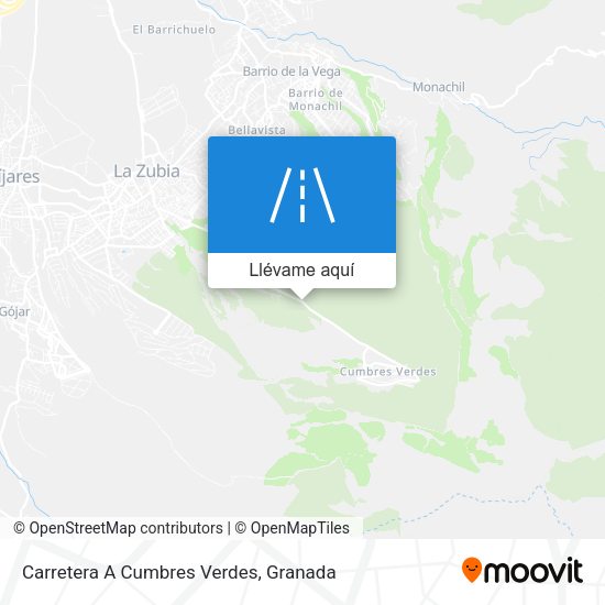 Mapa Carretera A Cumbres Verdes