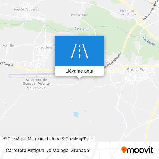 Mapa Carretera Antigua De Málaga