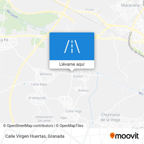 Mapa Calle Virgen Huertas